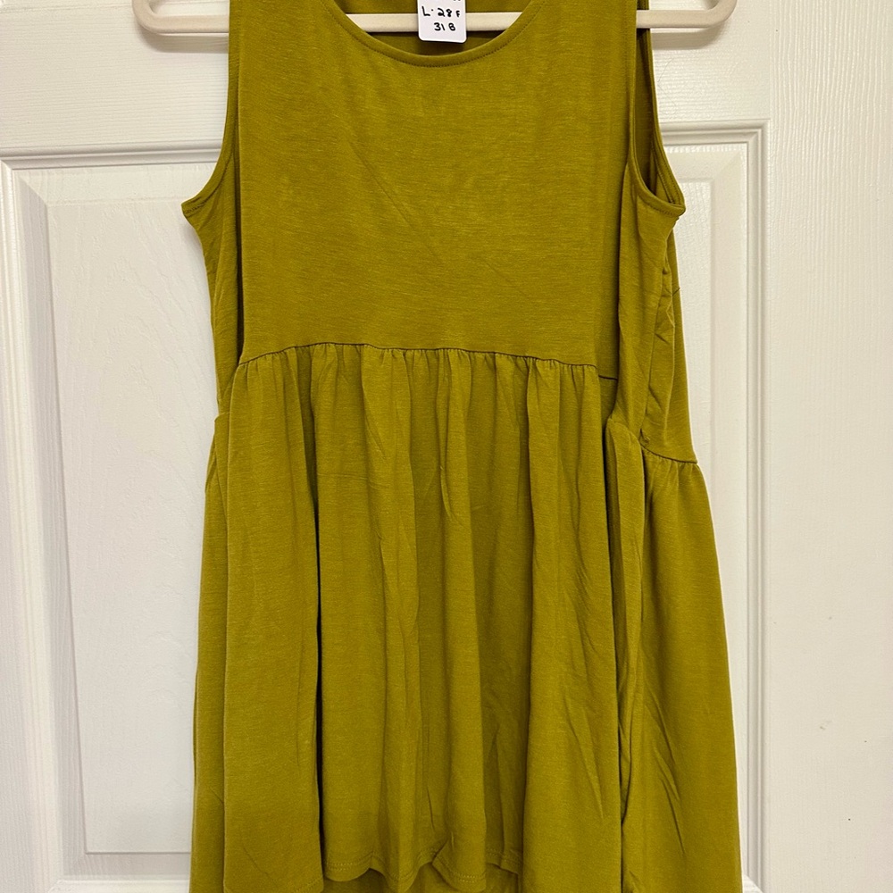 Zenana Outfitters Olive Sleeveless Top NWOT
